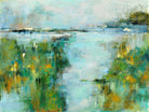 Cuadro Abstracto Azul y Amarillo - #pino_y_jacaranda#