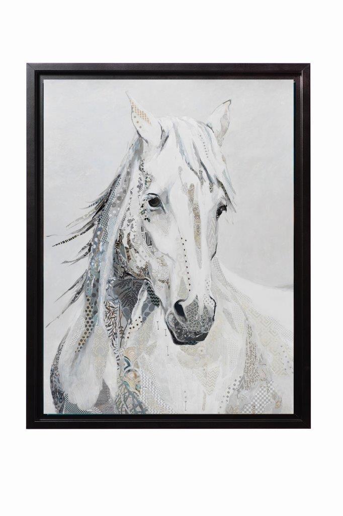 Cuadro Caballo Blanco - #pino_y_jacaranda#