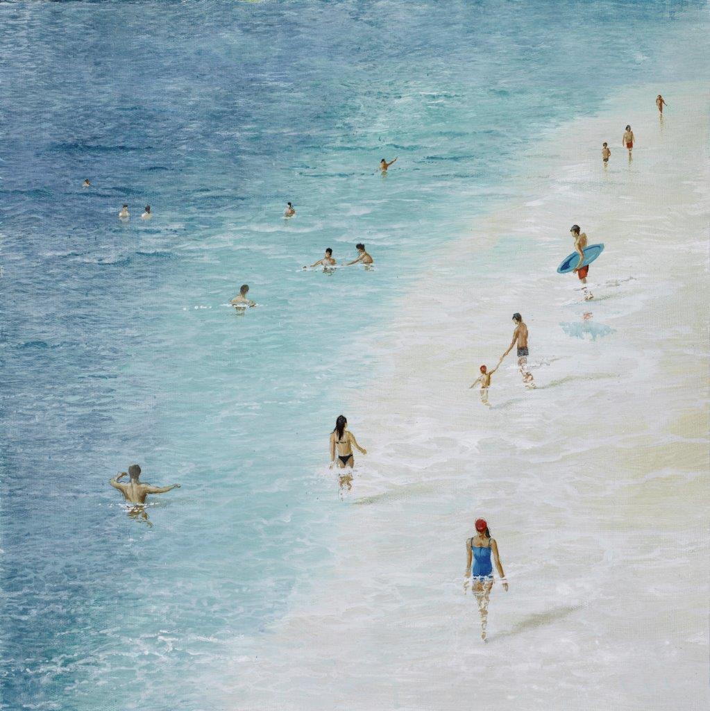 Cuadro en la Playa II - #pino_y_jacaranda#