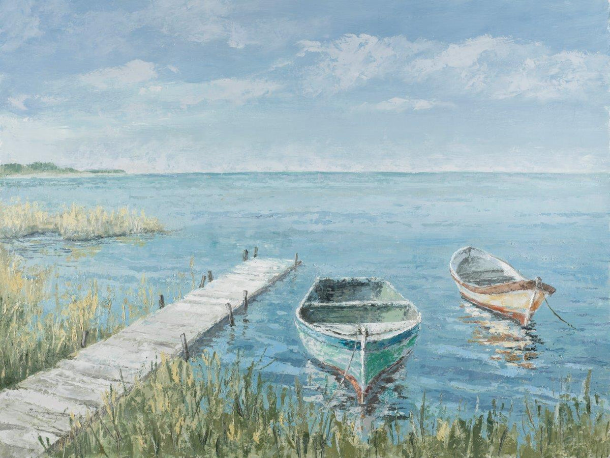Cuadro Muelle y Barcos - #pino_y_jacaranda#