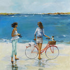 Cuadro Mujeres en Bicicleta - #pino_y_jacaranda#