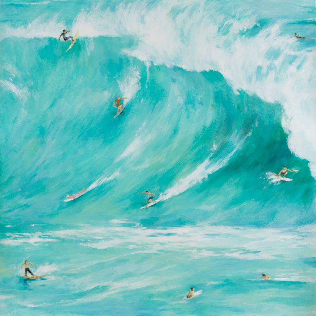 Cuadro Surferos - #pino_y_jacaranda#