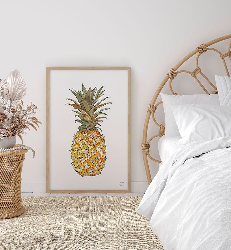 Cuadro y Lámina Piña Ananas - #pino_y_jacaranda#
