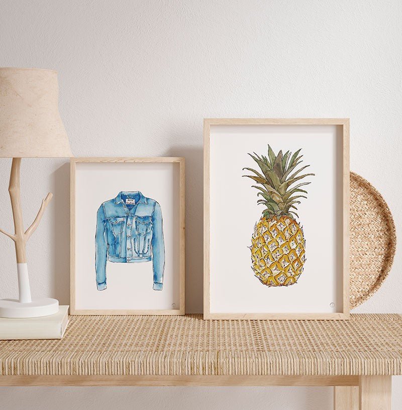 Cuadro y Lámina Piña Ananas - #pino_y_jacaranda#