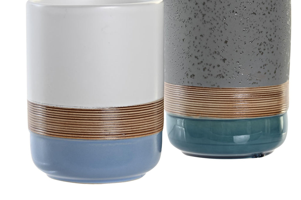 Dispensador y Vaso de Baño Cerezo - #pino_y_jacaranda#