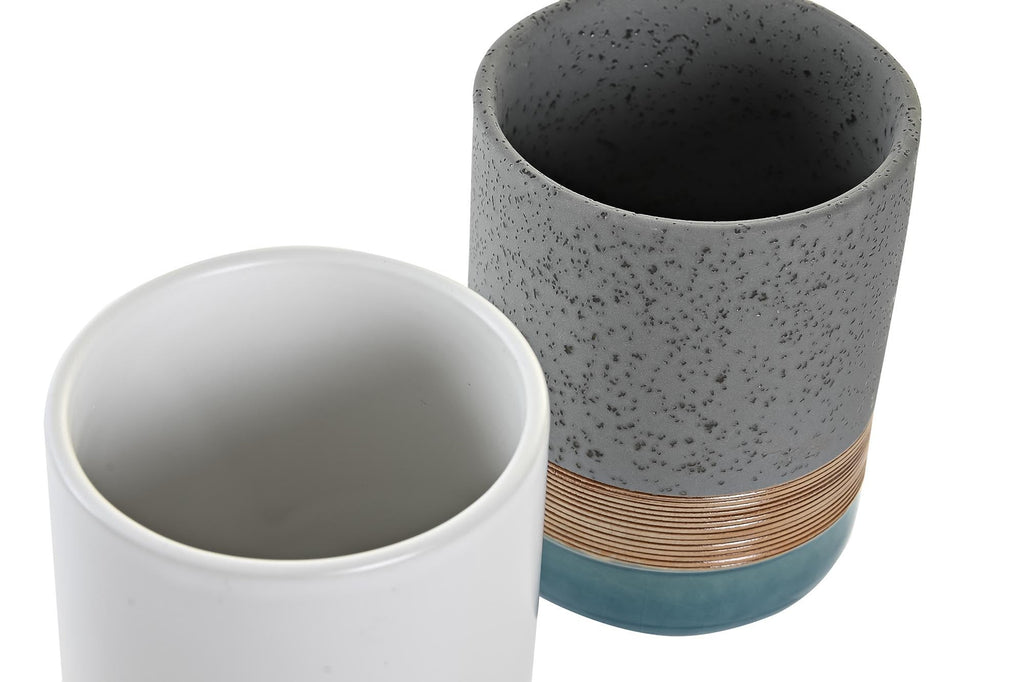 Dispensador y Vaso de Baño Cerezo - #pino_y_jacaranda#