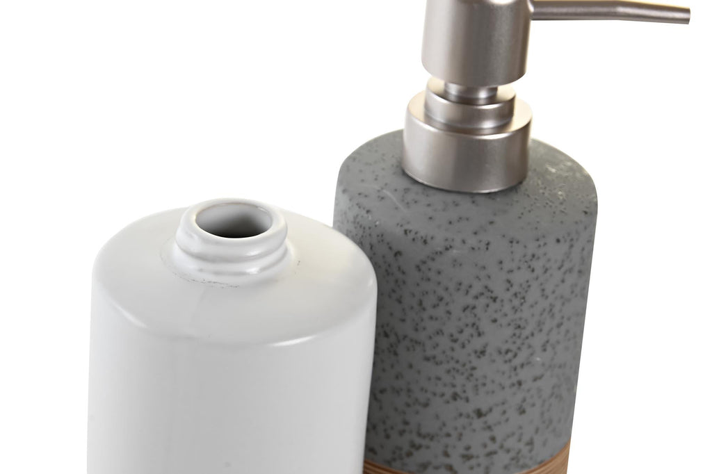 Dispensador y Vaso de Baño Cerezo - #pino_y_jacaranda#