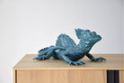 Escultura de Lagarto Aarón - #pino_y_jacaranda#