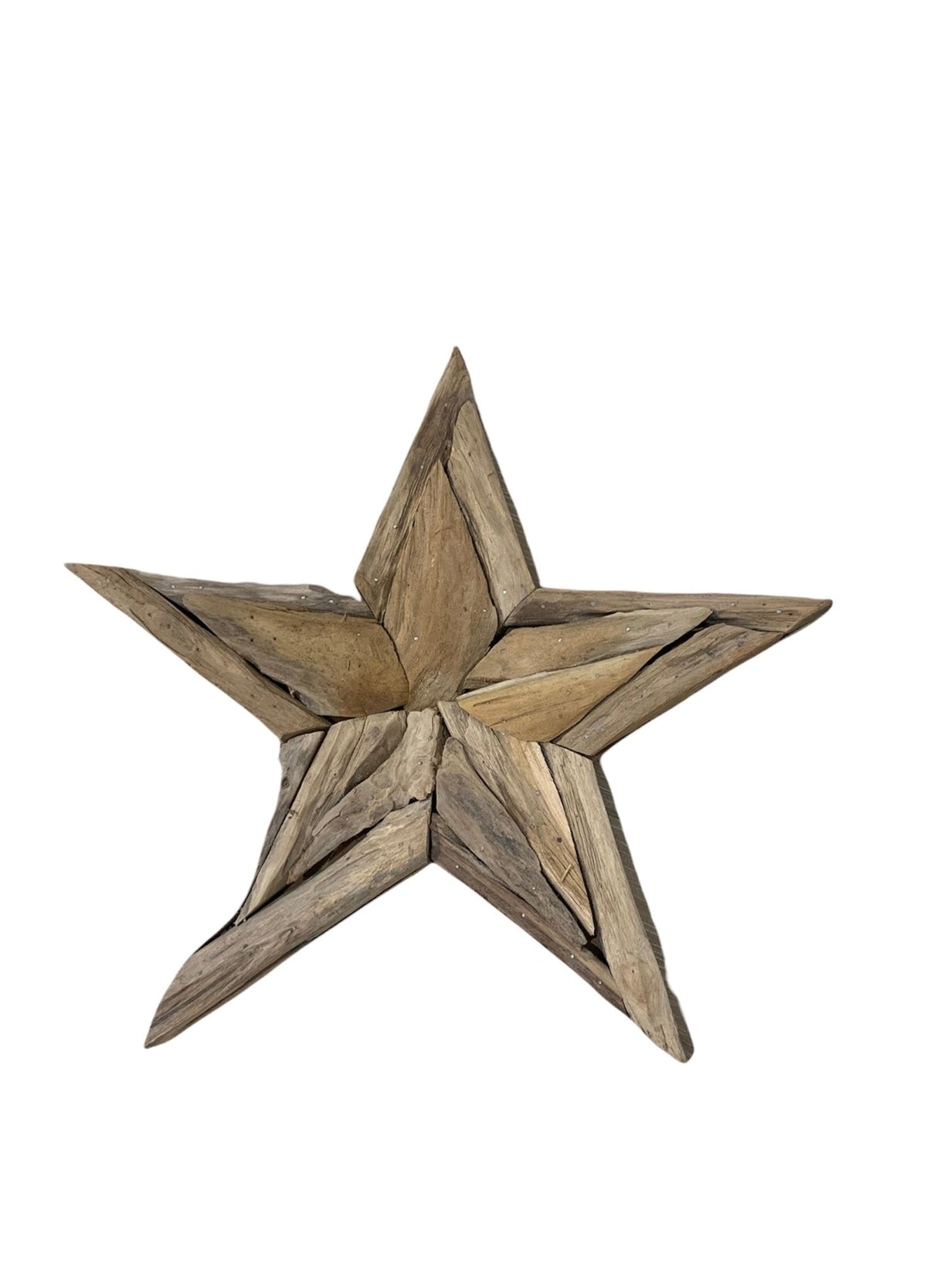 Estrella de Madera de Teca - #pino_y_jacaranda#
