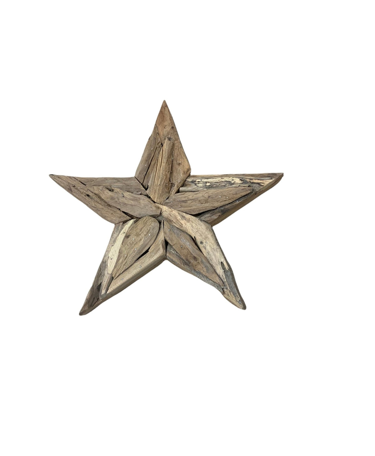 Estrella de Madera de Teca - #pino_y_jacaranda#