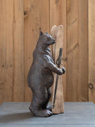 Figura de Oso con Esquís - #pino_y_jacaranda#