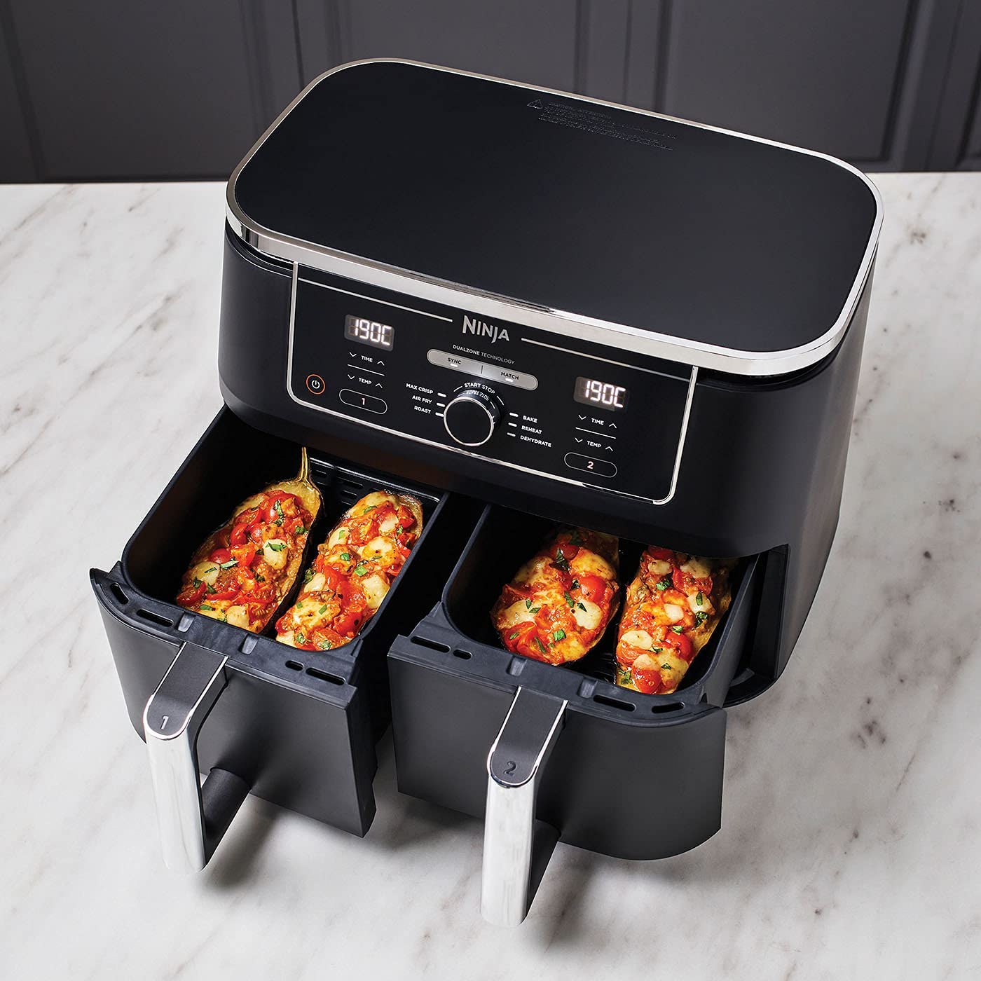 Ninja Foodi Dual Zone 6-in-1 Dual Compartment Air Fryer