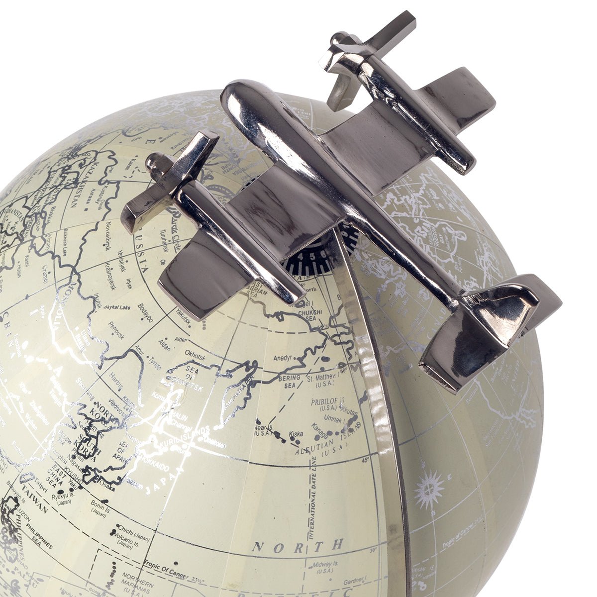 Globo Terráqueo Bola del Mundo Avión - #pino_y_jacaranda#