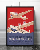 Lámina Airport New York - #pino_y_jacaranda#