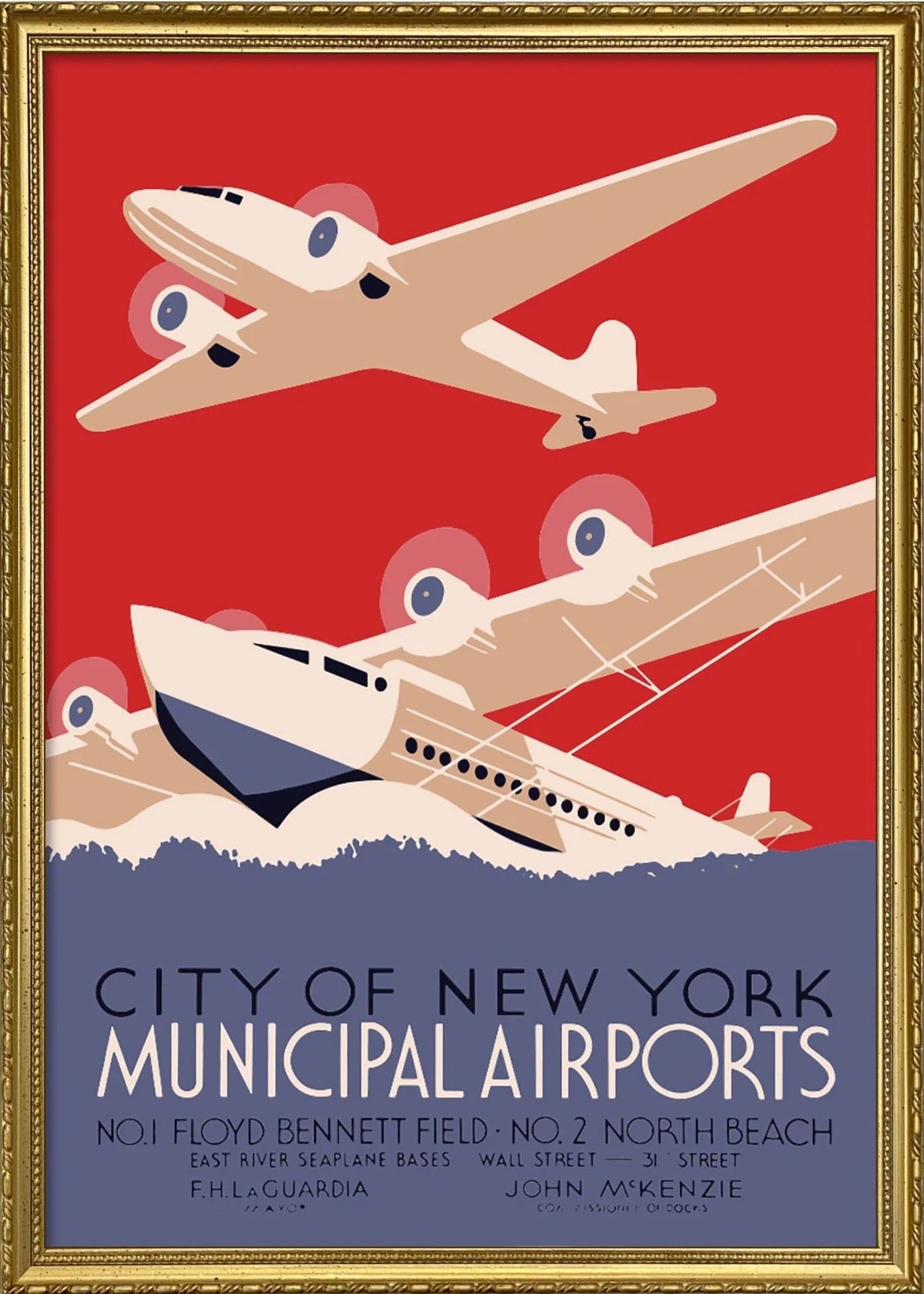 Lámina Airport New York - #pino_y_jacaranda#