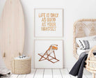 Lámina Life Is Only As Good As Your Mindset - #pino_y_jacaranda#
