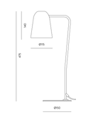 Lámpara de Sobremesa Dobi - #pino_y_jacaranda#