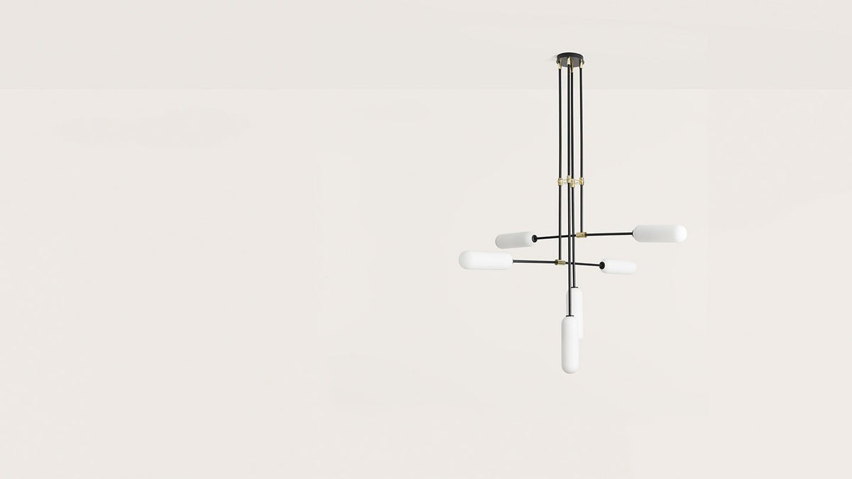 Lámpara de Techo Atil 6 Lamps - #pino_y_jacaranda#