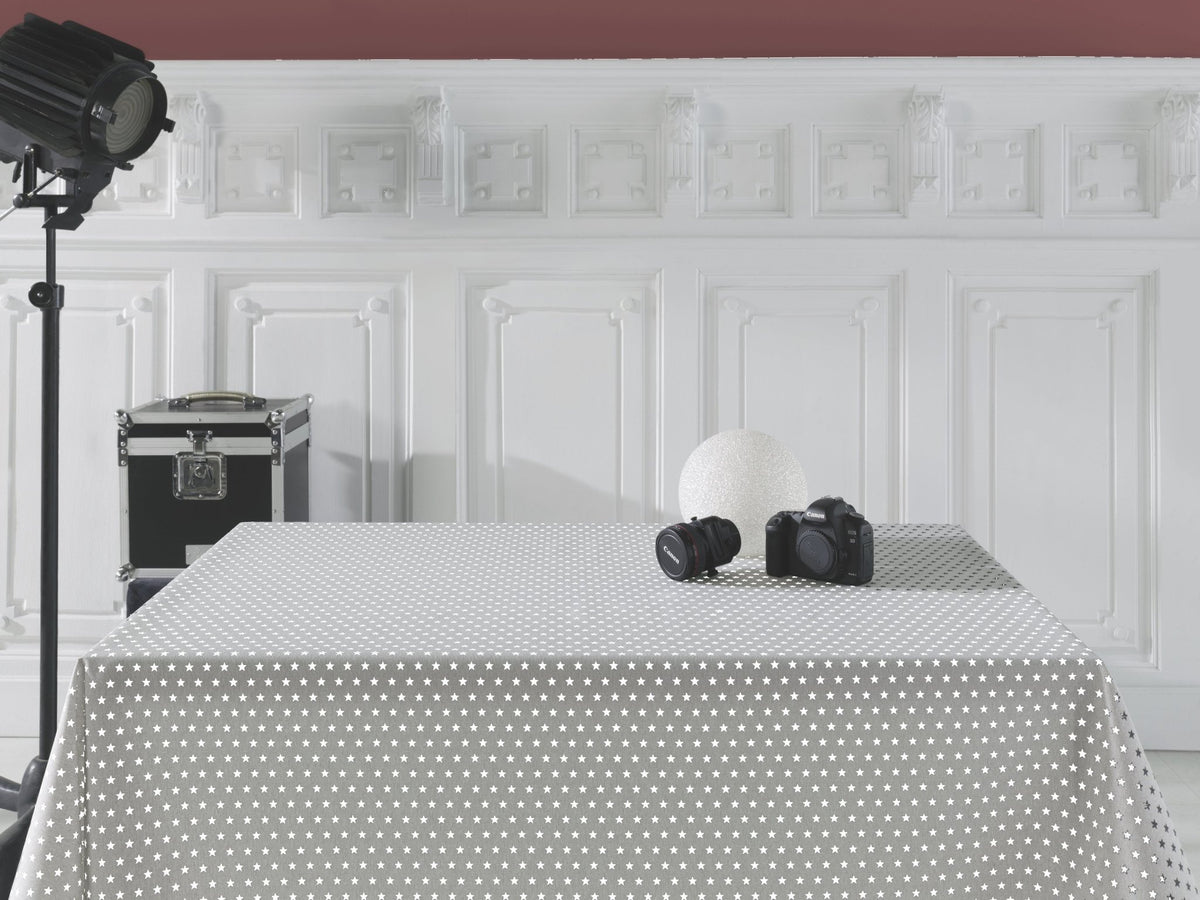 Mantel Antimanchas de Resina Estrellas Blancas - #pino_y_jacaranda#