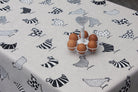 Mantel Antimanchas de Resina Gallinas - #pino_y_jacaranda#