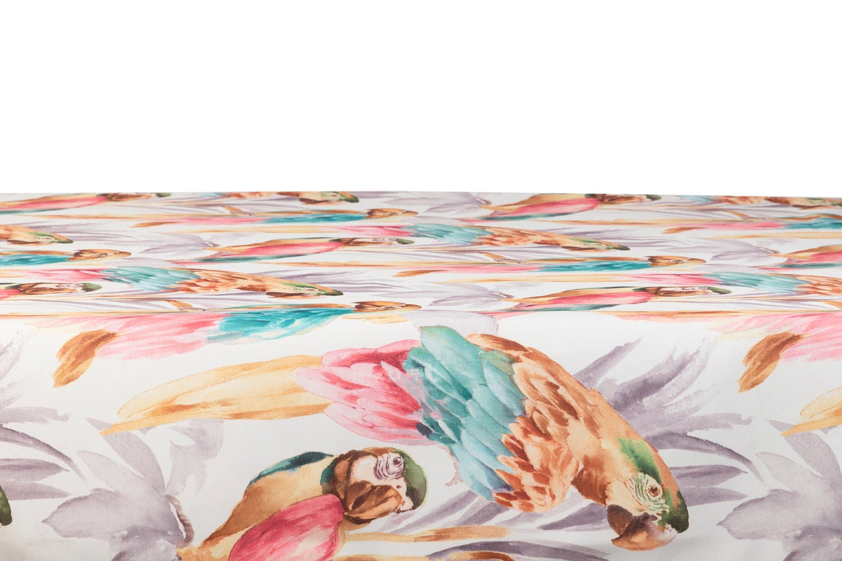Mantel de Sarga Antimanchas Loros - #pino_y_jacaranda#