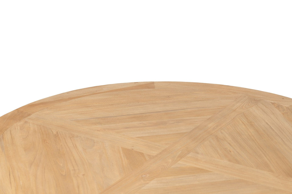 Mesa de Comedor Redonda de Madera - #pino_y_jacaranda#