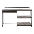 Mesa de Estudio de Madera Envejecida Cannes - #pino_y_jacaranda#