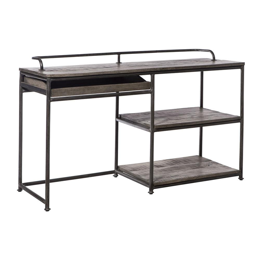 Mesa de Estudio de Madera Envejecida Cannes - #pino_y_jacaranda#