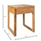 Mesa de Noche Lya - #pino_y_jacaranda#