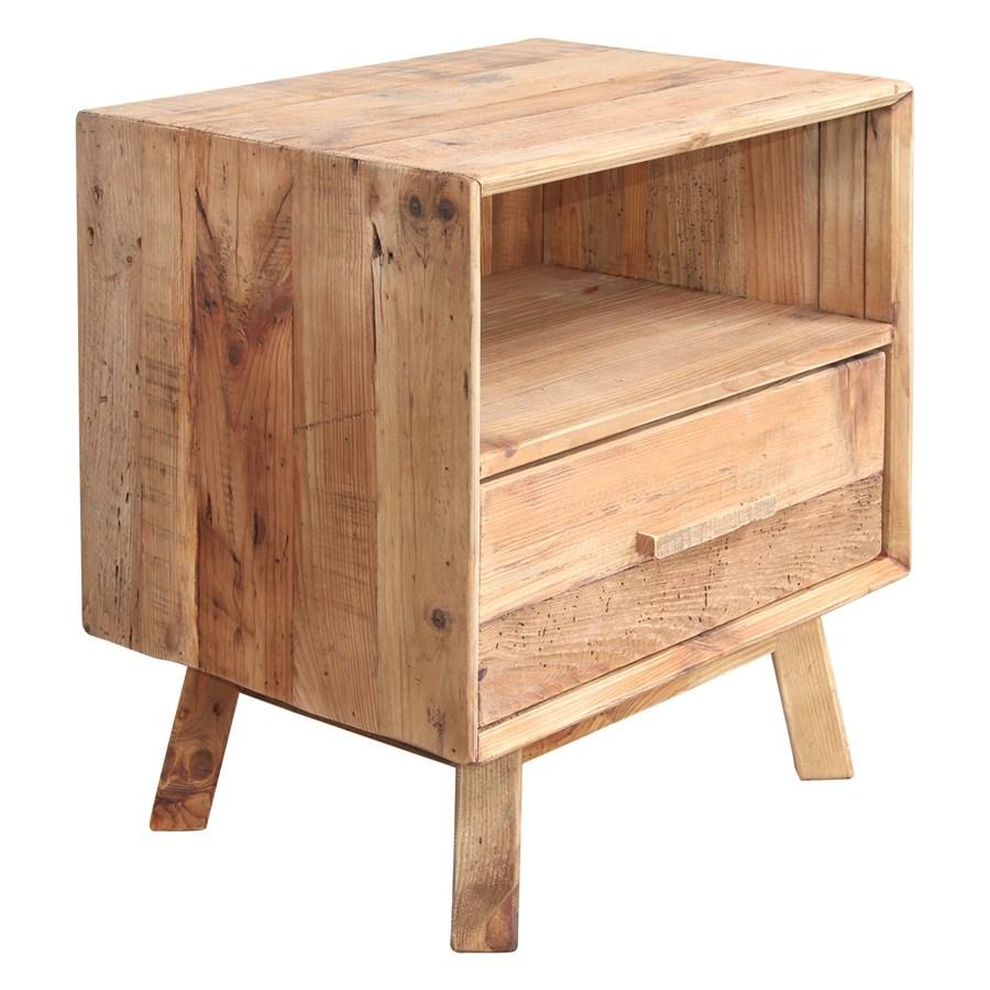 Mesa de noche Suiza - #pino_y_jacaranda#