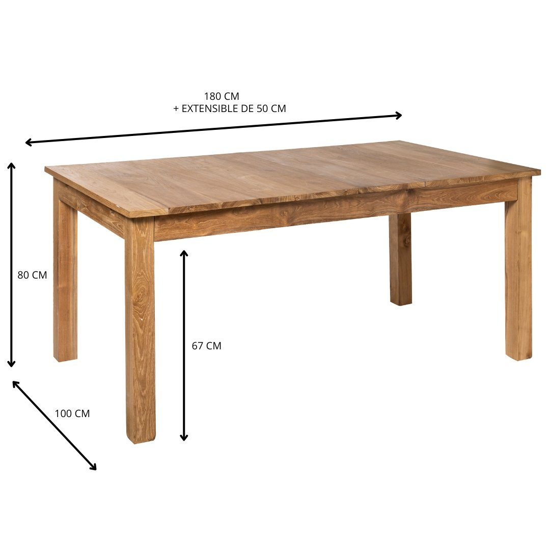 Mesa Extensible Yakarta - #pino_y_jacaranda#