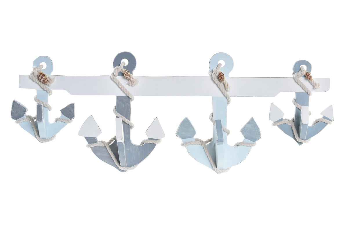 Perchero de Pared Anclas - #pino_y_jacaranda#