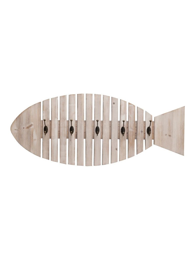Perchero Pez Anzuelos - #pino_y_jacaranda#