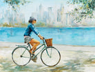 Cuadro Ciclista en Manhattan - #pino_y_jacaranda#