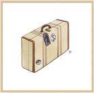 Lámina Maleta Vintage de Viaje - #pino_y_jacaranda#