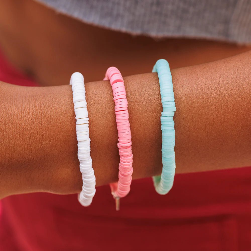 Pulsera Discos Rosa - #pino_y_jacaranda#