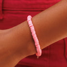 Pulsera Discos Rosa - #pino_y_jacaranda#