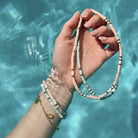 Pulsera Turquesa y Blanca - #pino_y_jacaranda#