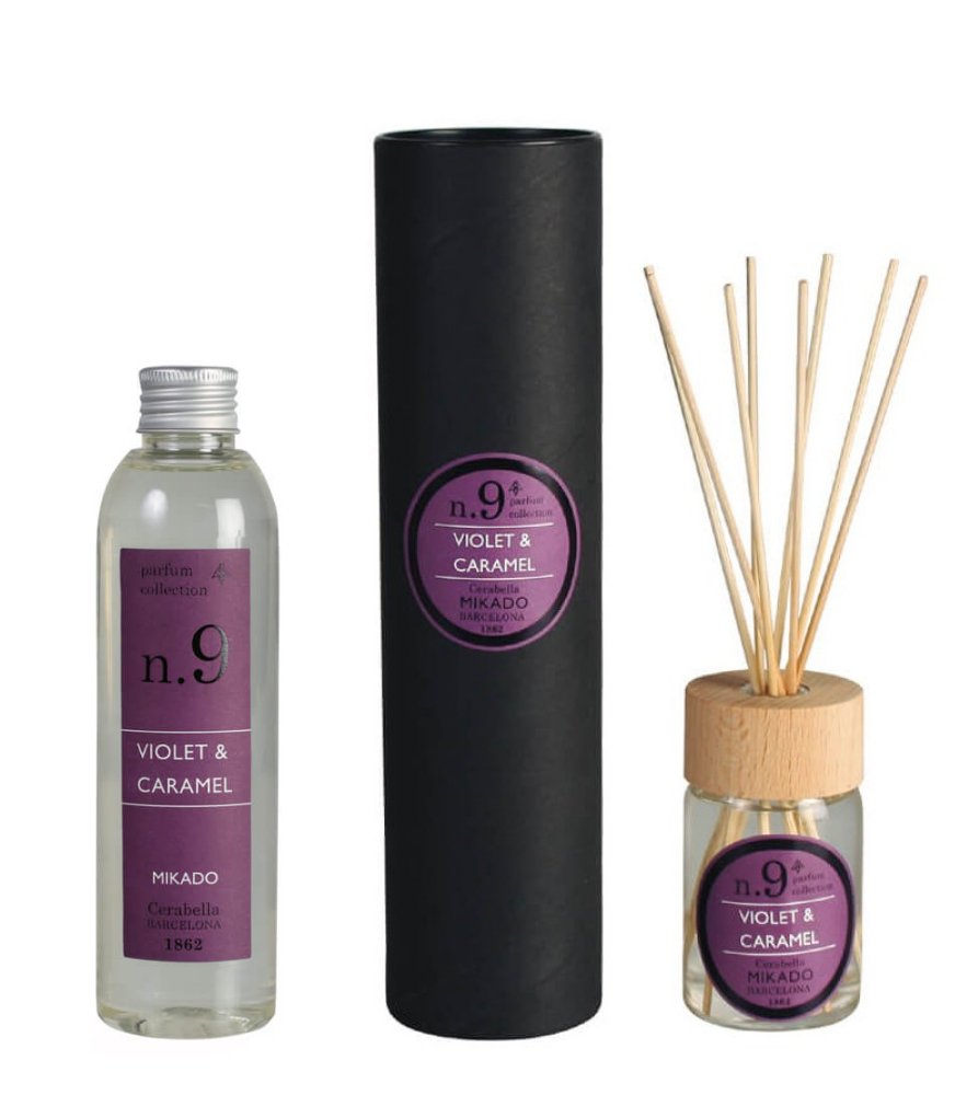 Recambio Mikado Cerabella 200 ml Violet & Caramel Nº9 - #pino_y_jacaranda#