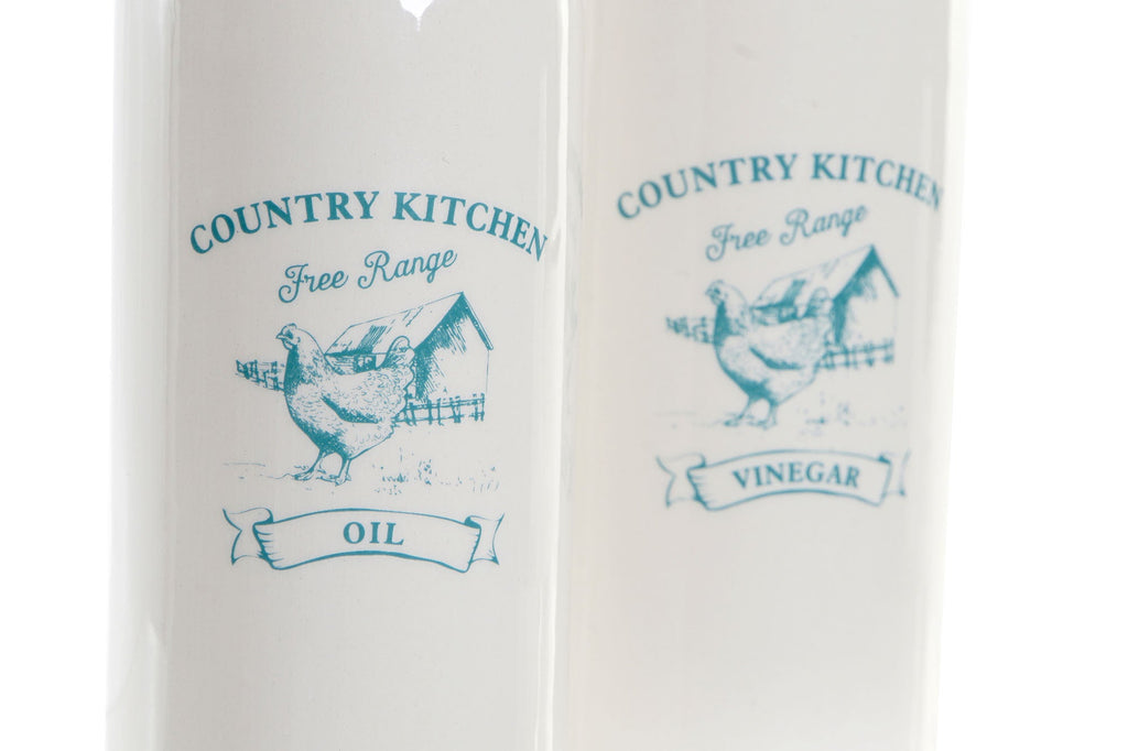 Set de Aceitera y Vinagrera Country - #pino_y_jacaranda#