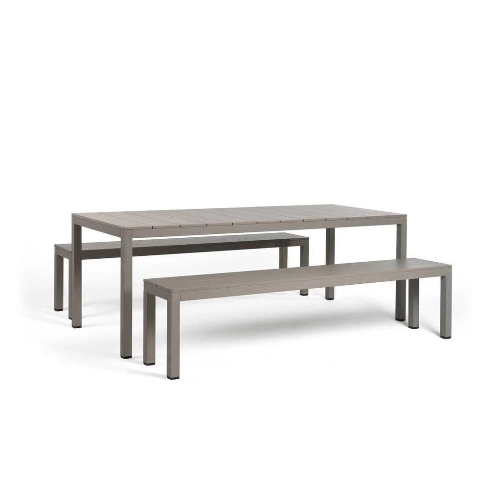 Set de Mesa de Comedor con Bancos Rio Bench Alu Fix 210 - #pino_y_jacaranda#