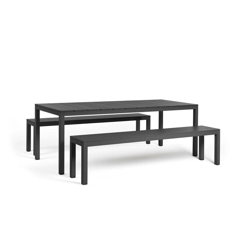 Set de Mesa de Comedor con Bancos Rio Bench Alu Fix 210 - #pino_y_jacaranda#