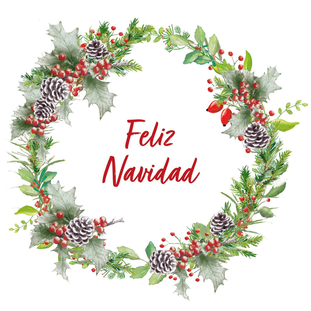 Set de Servilletas Corona de Navidad - #pino_y_jacaranda#