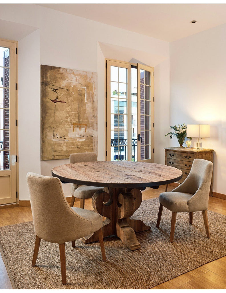 Silla de Lino Aroche - #pino_y_jacaranda#