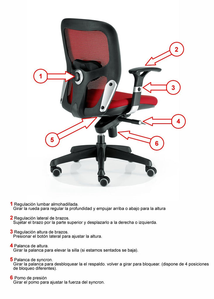 Sillón de Dirección Euromof Boston Sin Cabecero - #pino_y_jacaranda#