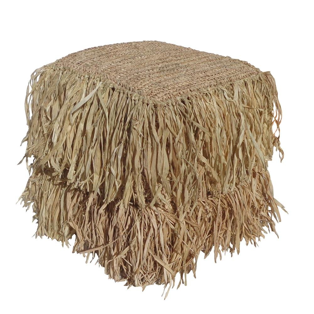 Taburete Sisal Cuadrado - #pino_y_jacaranda#