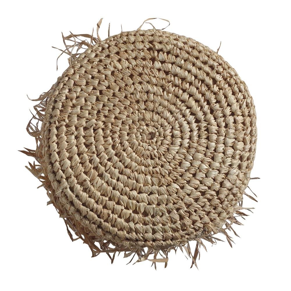 Taburete Sisal Redondo - #pino_y_jacaranda#