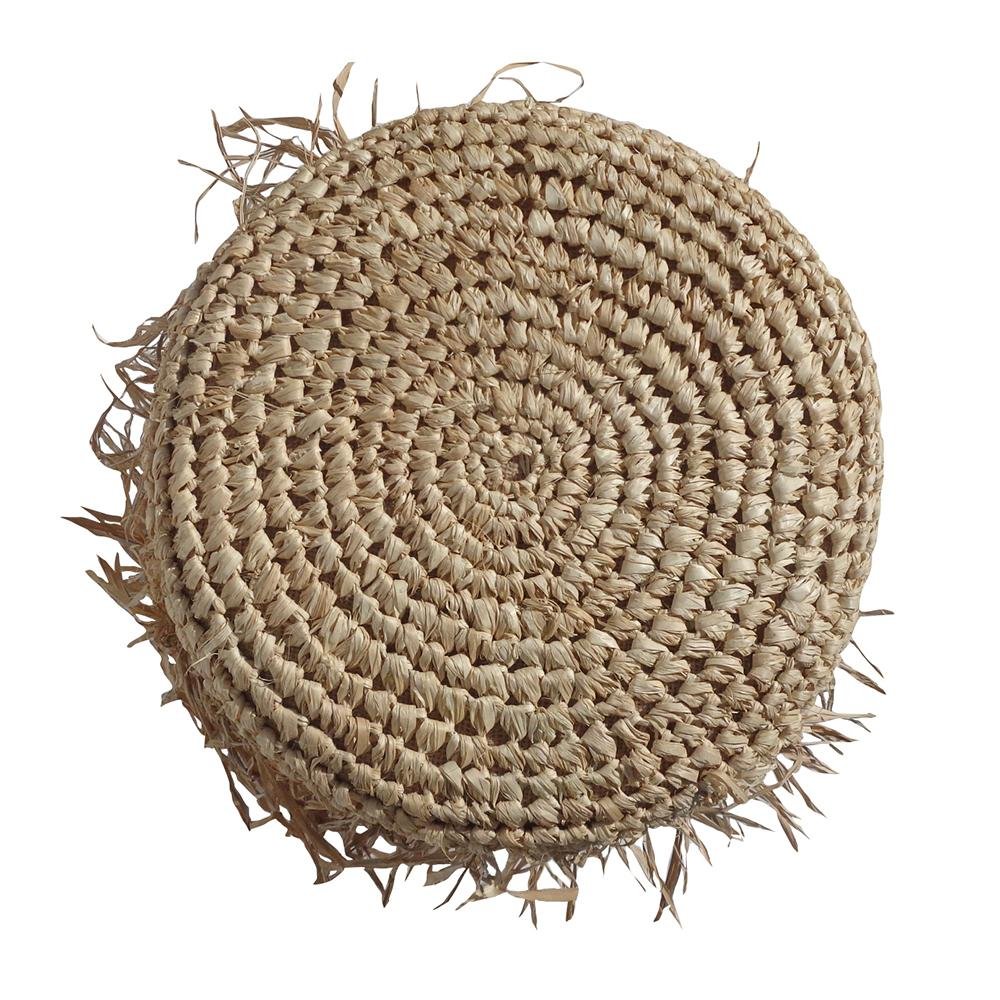 Taburete Sisal Redondo - #pino_y_jacaranda#