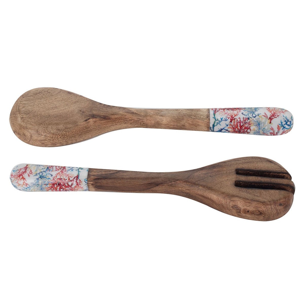 Utensilios de Servir de Madera Corales - #pino_y_jacaranda#