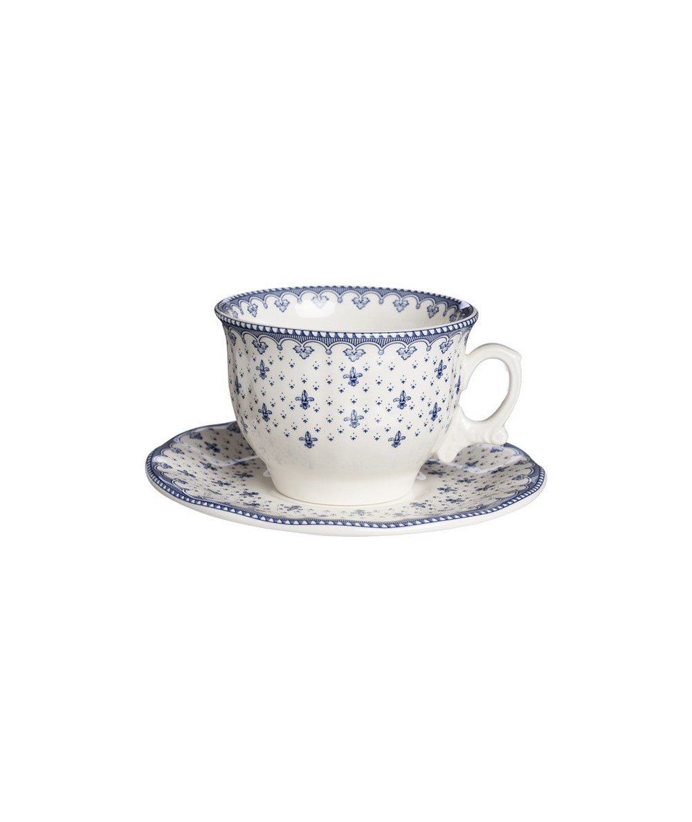 Vajilla La Cartuja de Sevilla Colección Flor de Lis Azul - #pino_y_jacaranda#
